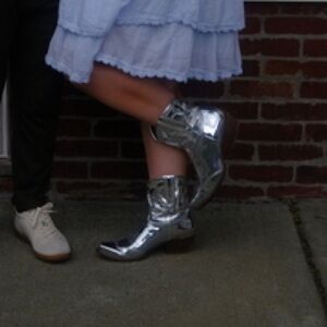 Circus by Sam Edelman Silver Cowgirl Boots